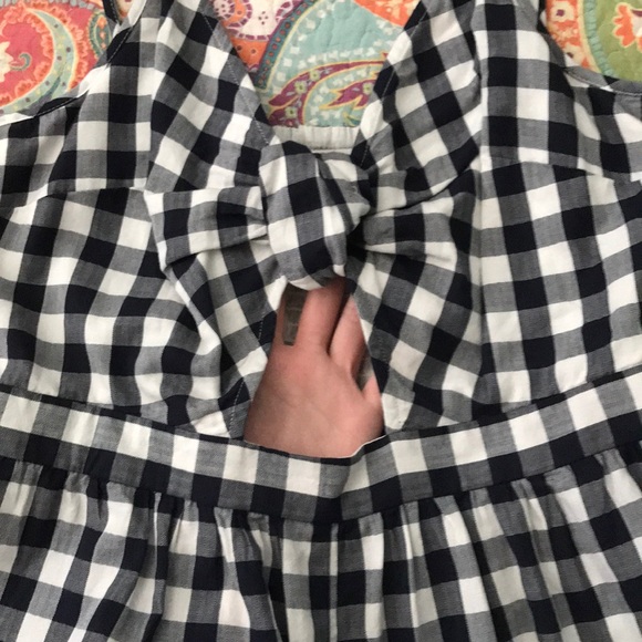 **sold**Navy and white plaid romper! - Picture 2 of 2